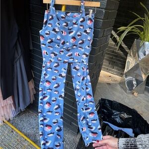 Gottex Blue Patterned Women's Workout Set